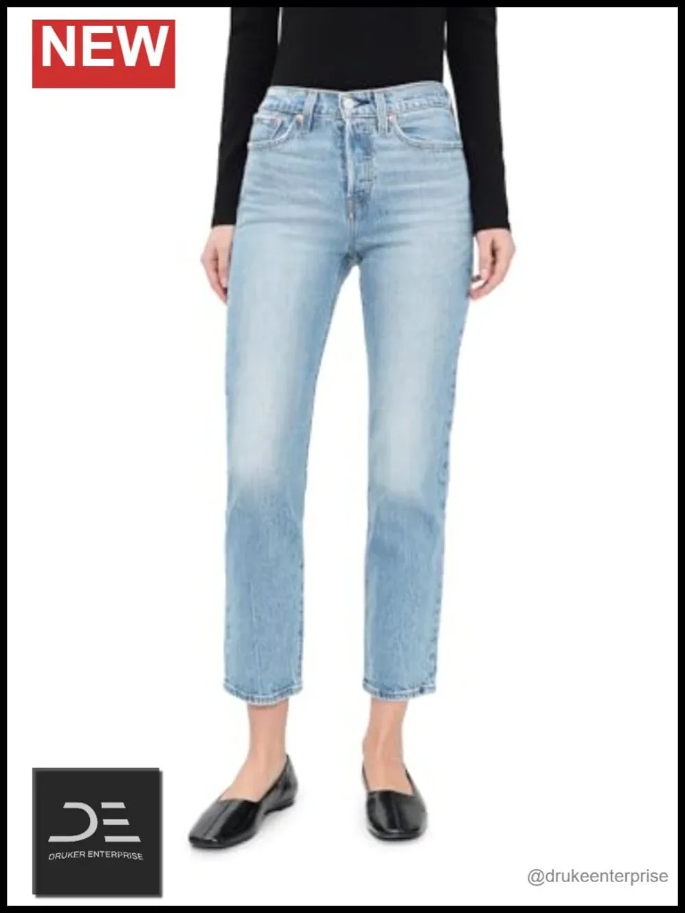 Wedgie Icon Fit Jeans High Rise Straight Leg Cotton